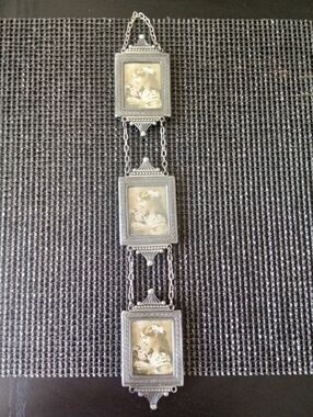 Ornate Bronze-tone Triple Hanging Photo Frames